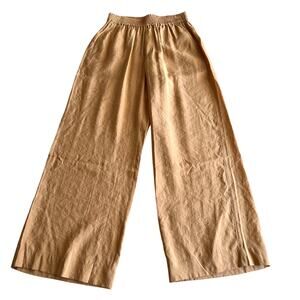 For the Republic NWT Modal Blend Lightweight‎ Pull On Wide Leg Camel Pants S